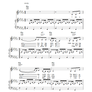 Eva Cassidy Wayfaring Stranger (no intro) Musik Noten - Piano, Vocal & Guitar Chords - 21900-0
