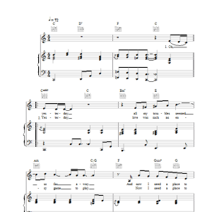 Eva Cassidy Yesterday Musik Noten - Piano, Vocal & Guitar Chords - 26699-0
