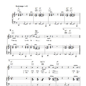 Everly Brothers Wake Up Little Susie Musik Noten - Piano, Vocal & Guitar Chords - 49352-0