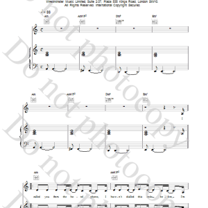 Everything But The Girl Single Musik Noten - Piano, Vocal & Guitar Chords - 17299-0