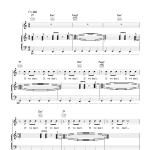 Example Stay Awake Musik Noten - Piano, Vocal & Guitar Chords - 111935-0