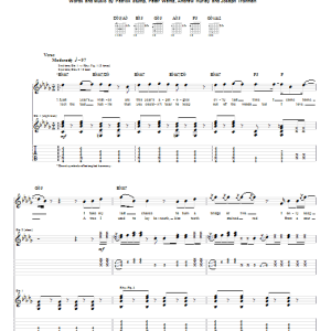 Fall Out Boy I'm Like A Lawyer With The Way I'm Always Trying To Get You Off (Me & You) Musik Noten - Guitar Tab - 62316-0