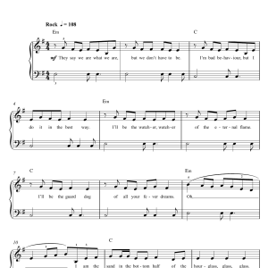 Fall Out Boy Immortals (From 'Big Hero 6') Musik Noten - Piano, Vocal & Guitar Chords - 122459-0