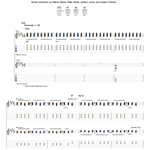 Fall Out Boy I've Got All This Ringing In My Ears And None On My Fingers Musik Noten - Guitar Tab - 62310-0
