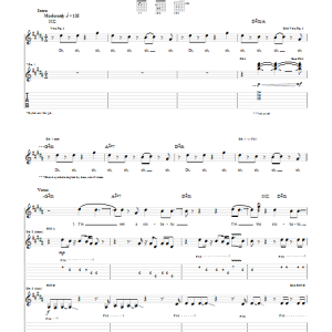 Fall Out Boy Tiffany Blews Musik Noten - Guitar Tab - 70471-0