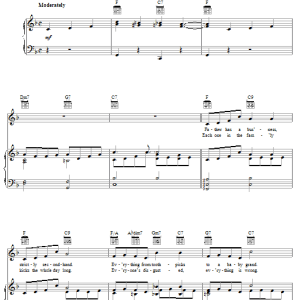 Fannie Brice Second Hand Rose Musik Noten - Piano, Vocal & Guitar Chords - 30492-0