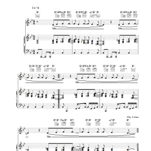 Fat Boy Slim Demons Musik Noten - Piano, Vocal & Guitar Chords - 38205-0