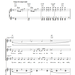 Fats Waller Lounging At The Waldorf Musik Noten - Piano, Vocal & Guitar Chords - 111729-0