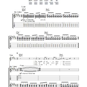 Feeder Bitter Glass Musik Noten - Guitar Tab - 31897-0