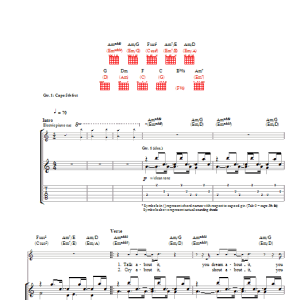 Feeder Child In You Musik Noten - Guitar Tab - 22925-0
