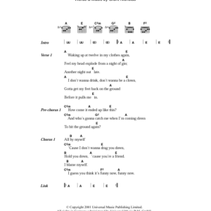 Feeder Just A Day Musik Noten - Guitar Chords/Lyrics - 104237-0