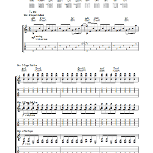 Feeder Pushing The Senses Musik Noten - Guitar Tab - 31899-0