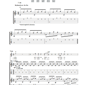 Feeder Tender Musik Noten - Guitar Tab - 31898-0