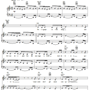 Feist The Water Musik Noten - Piano, Vocal & Guitar Chords - 64273-0