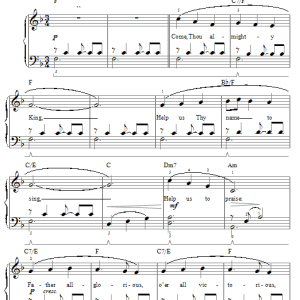 Felice de Giardini Come, Thou Almighty King (arr. Phillip Keveren) Musik Noten - Piano Solo - 73683-0