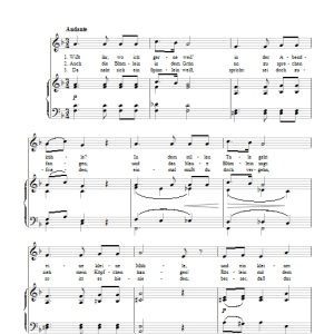 Felix Mendelssohn Lieblingsplatzchen Musik Noten - Piano & Vocal - 112308-thumbnail