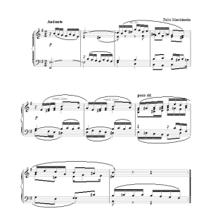 Felix Mendelssohn Seven Characteristic Pieces, Op.7, No.1 Musik Noten - Piano Solo - 28176-thumbnail
