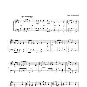 Felix Mendelssohn Six Pieces For Children, Op.72, No.1 Musik Noten - Piano Solo - 28178-thumbnail
