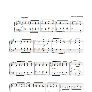 Felix Mendelssohn Six Pieces For Children, Op.72, No.3 Musik Noten - Piano Solo - 28179-thumbnail