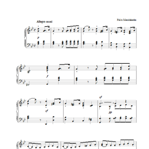 Felix Mendelssohn Six Pieces For Children, Op.72, No.5 Musik Noten - Piano Solo - 28180-thumbnail