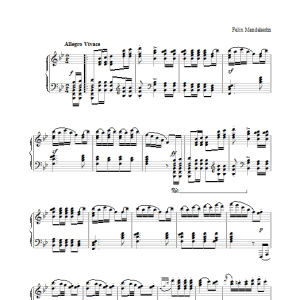 Felix Mendelssohn Sonata in Bb Major, Op.106 Musik Noten - Piano Solo - 28175-thumbnail