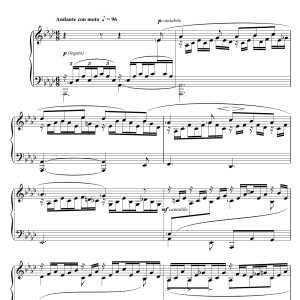 Felix Mendelssohn Song Without Words, Op. 38, No. 6 'Duetto' Musik Noten - Piano, Vocal & Guitar Chords - 121327-thumbnail