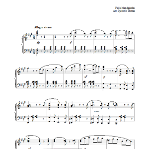 Felix Mendelssohn Symphony No.4 in A, 'The Italian', Op.90 (1st Movement) Musik Noten - Piano Solo - 28185-thumbnail