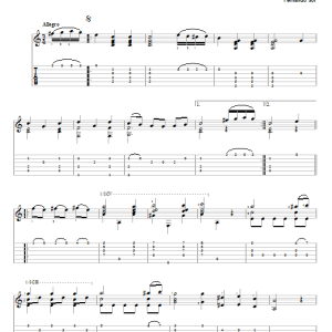Fernando Sor Menuetto (from Sonata Op. 22) Musik Noten - Solo Guitar - 82748-0