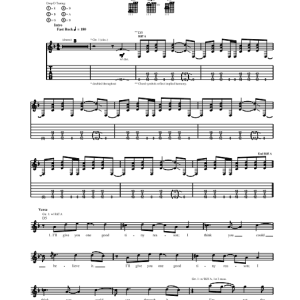 Filter Captain Bligh Musik Noten - Guitar Tab - 69309-0