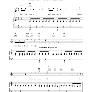Five Don't You Want It Musik Noten - Piano, Vocal & Guitar Chords - 17576-0