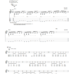 Five Finger Death Punch Bulletproof Musik Noten - Guitar Tab - 75112-0