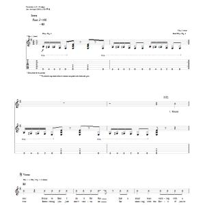 Five Finger Death Punch Dying Breed Musik Noten - Guitar Tab - 75110-0