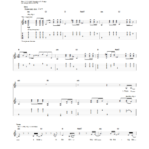 Five Finger Death Punch The House Of The Rising Sun Musik Noten - Guitar Tab - 154922-0