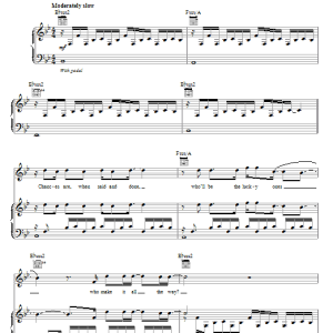Five For Fighting Chances Musik Noten - Piano, Vocal & Guitar Chords - 72093-0