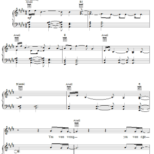 Five For Fighting Easy Tonight Musik Noten - Piano, Vocal & Guitar Chords - 20704-0