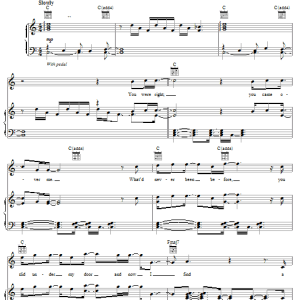 Five For Fighting Maybe I Musik Noten - Piano, Vocal & Guitar Chords - 30176-0