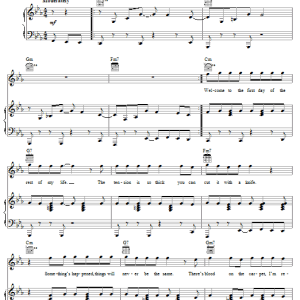Five For Fighting Policeman's Xmas Party Musik Noten - Piano, Vocal & Guitar Chords - 58638-0