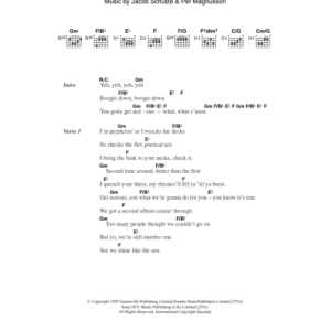 Five Serious Musik Noten - Guitar Chords/Lyrics - 107630-0