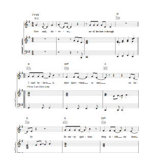 Five Until The Time Is Through Musik Noten - Piano, Vocal & Guitar Chords - 17587-0