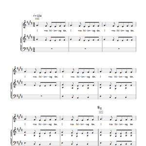 Fleet Foxes White Winter Hymnal Musik Noten - Piano, Vocal & Guitar Chords - 46558-0