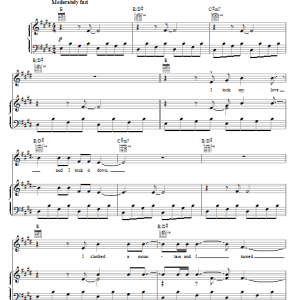 Fleetwood Mac Landslide (from The Sing-Off) Musik Noten - Piano, Vocal & Guitar Chords - 83821-0