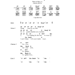 Fleetwood Mac Warm Ways Musik Noten - Guitar Chords/Lyrics - 44464-0