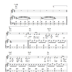 Florence And The Machine Blinding Musik Noten - Piano, Vocal & Guitar Chords - 48306-0