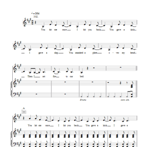 Florence And The Machine Kiss With A Fist Musik Noten - Piano, Vocal & Guitar Chords - 48313-0