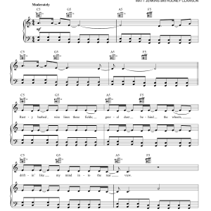 Florida Georgia Line Confession Musik Noten - Piano, Vocal & Guitar Chords - 167855-0