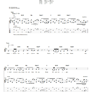 Flyleaf There For You Musik Noten - Guitar Tab - 57510-0
