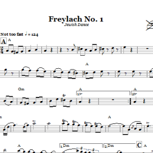 Folk Tune Freylach No. 1 (Jewish Dance) Musik Noten - Lead Sheet / Fake Book - 66521-0