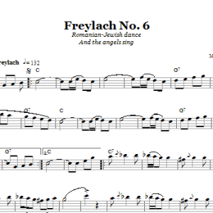 Folk Tune Freylach No. 6 (Romanian-Jewish Dance (And The Angels Sing)) Musik Noten - Lead Sheet / Fake Book - 66538-0