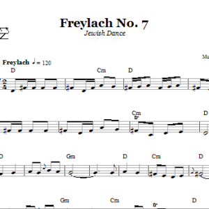 Folk Tune Freylach No. 7 (Jewish Dance) Musik Noten - Lead Sheet / Fake Book - 66539-0