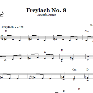 Folk Tune Freylach No. 8 (Jewish Dance) Musik Noten - Lead Sheet / Fake Book - 66540-0
